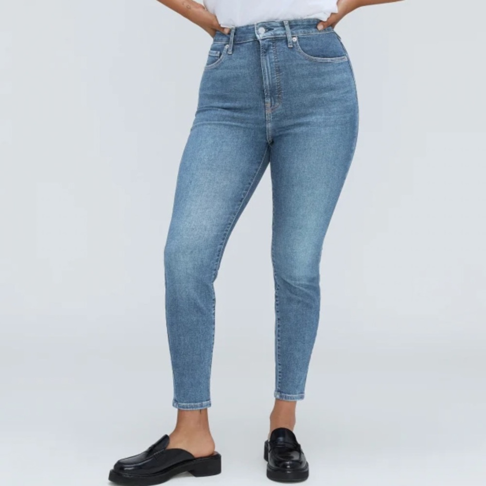 Everlane Curvy High Rise Crop Skinny Jeans Size 29